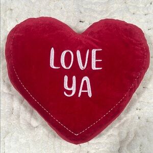Heart-Shaped Red Love Ya Pillow